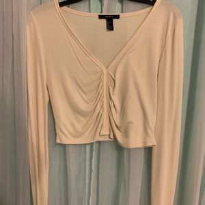 créeme long sleeve crop top